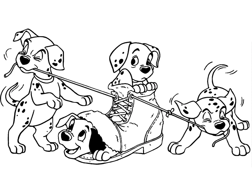 101 Dalmatians Coloring Pages