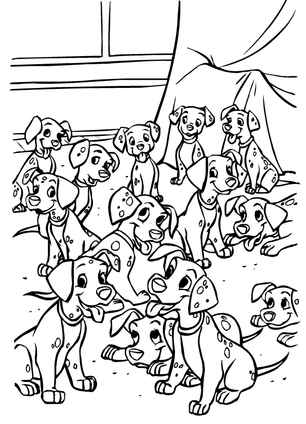 101 Dalmatians Coloring Pages