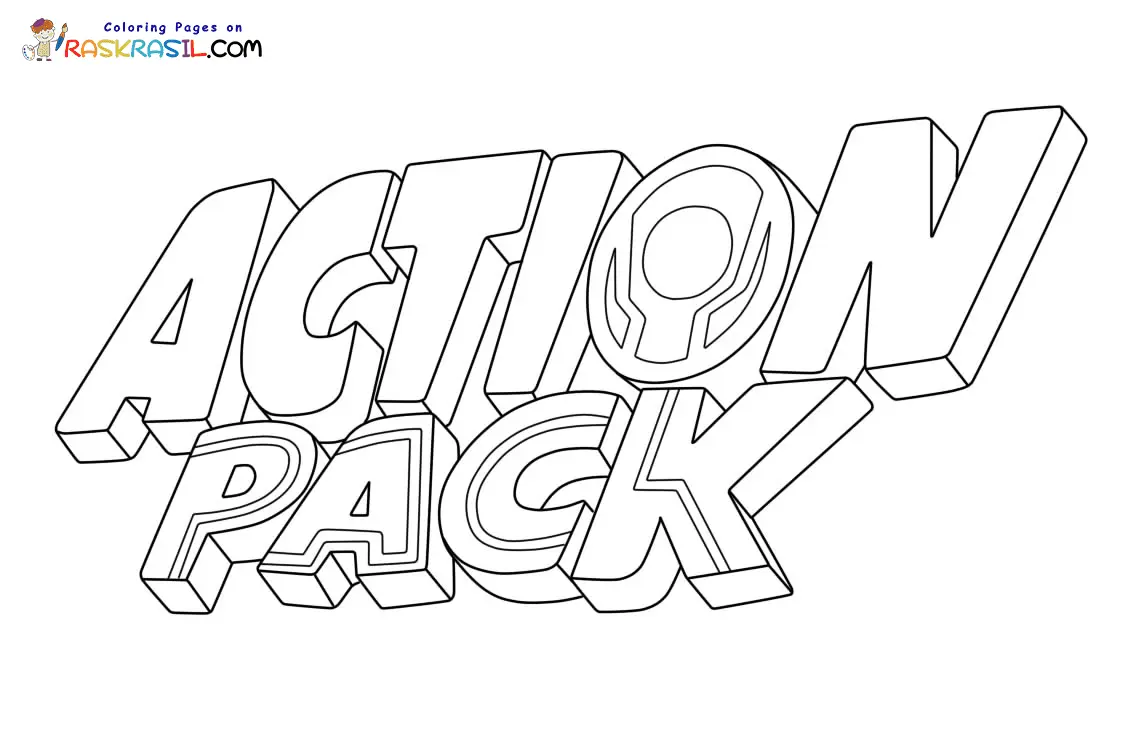 Action Pack Coloring Pages