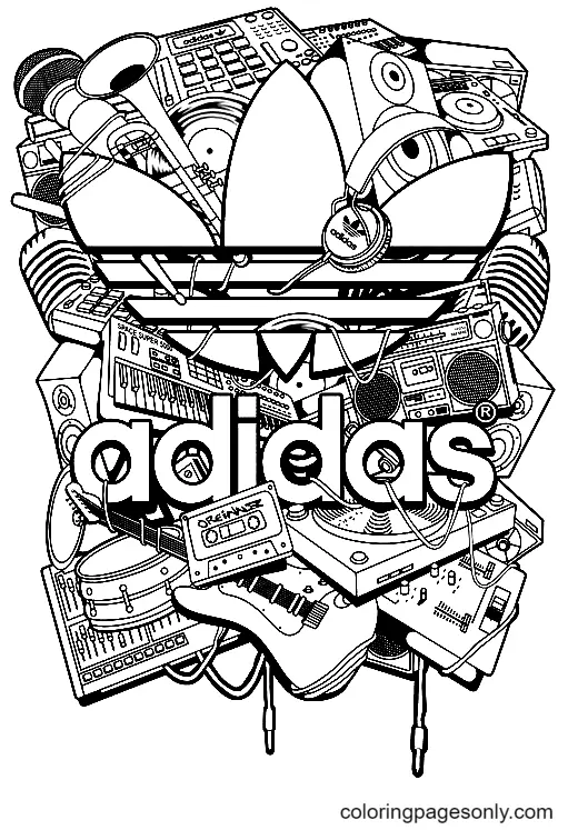 Adidas Coloring Pages