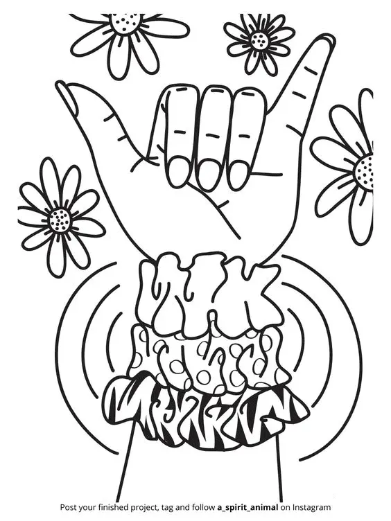 Aesthetic Drawing Coloring Pages