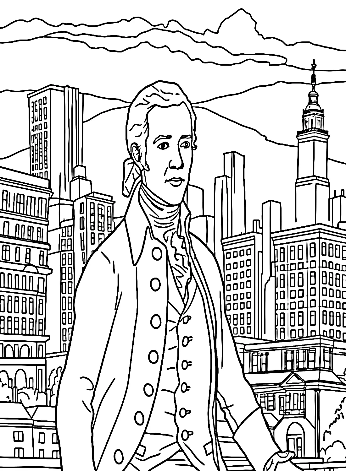 Alexander Hamilton Coloring Pages