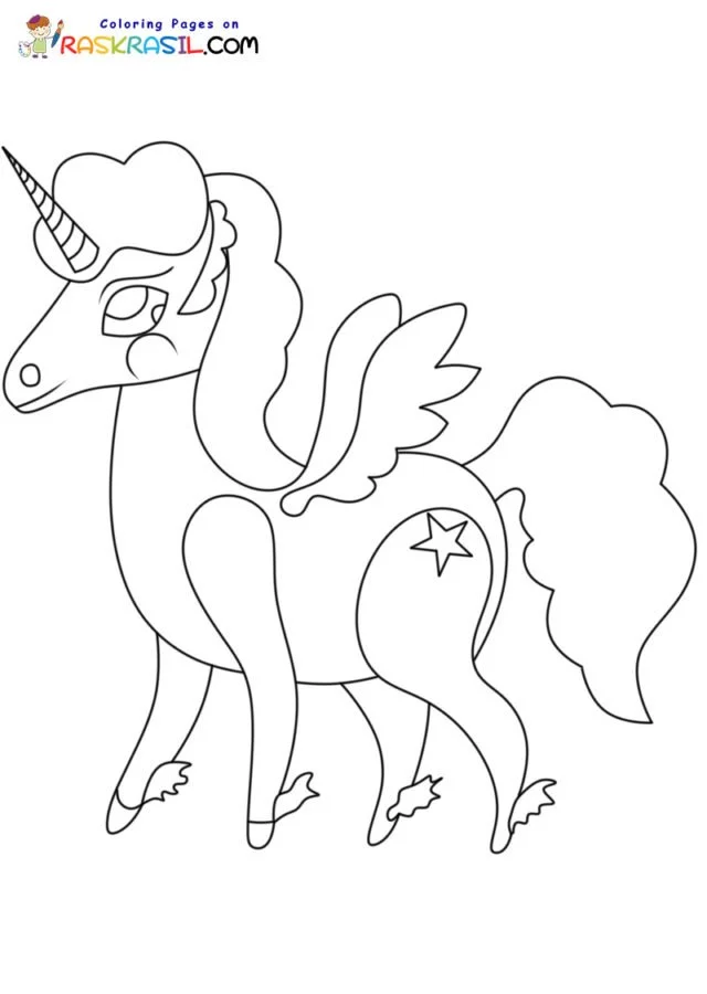 Alicorn Coloring Pages