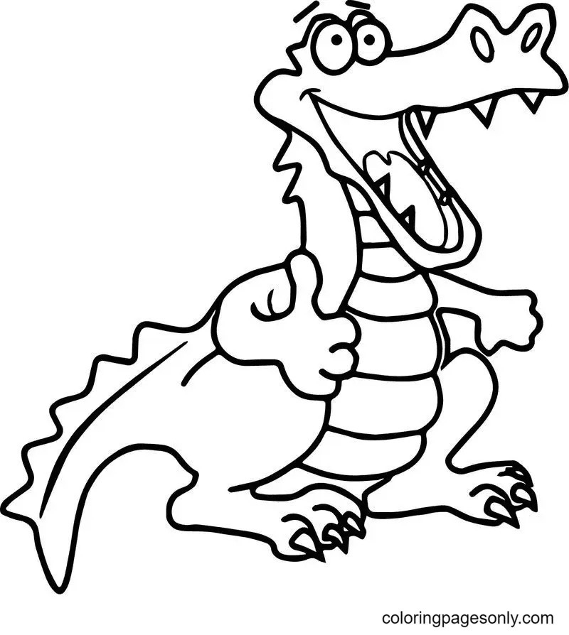 Alligator Coloring Pages