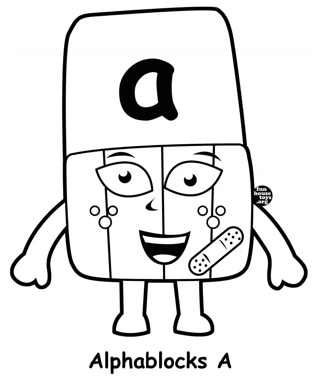 Alphablocks Coloring Pages