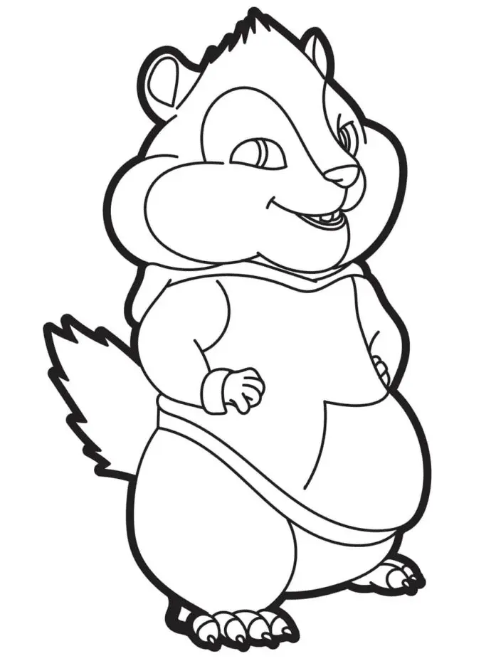 Alvin and the Chipmunks Coloring Pages