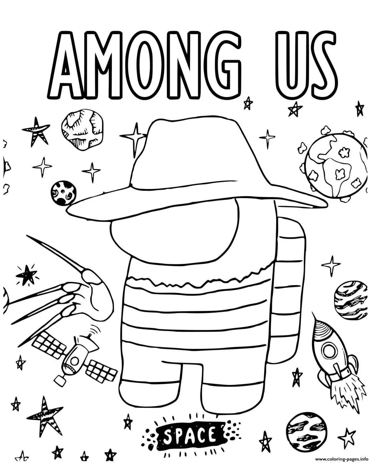 Among Us Coloring Pages
