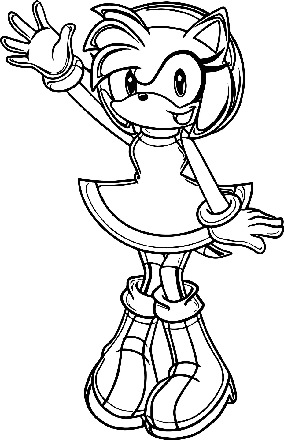 Amy Rose Coloring Pages