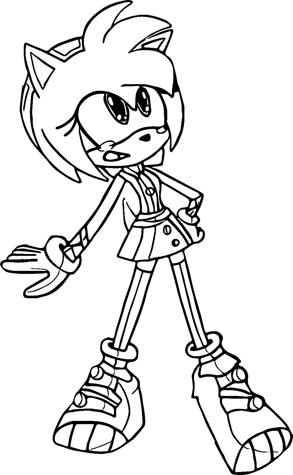 Amy Rose Coloring Pages