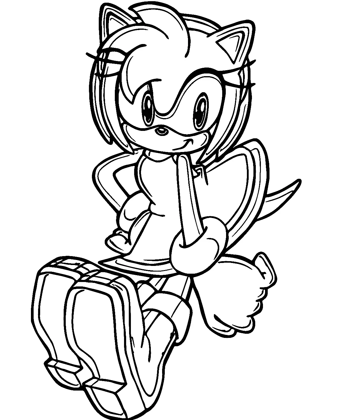 Amy Rose Coloring Pages