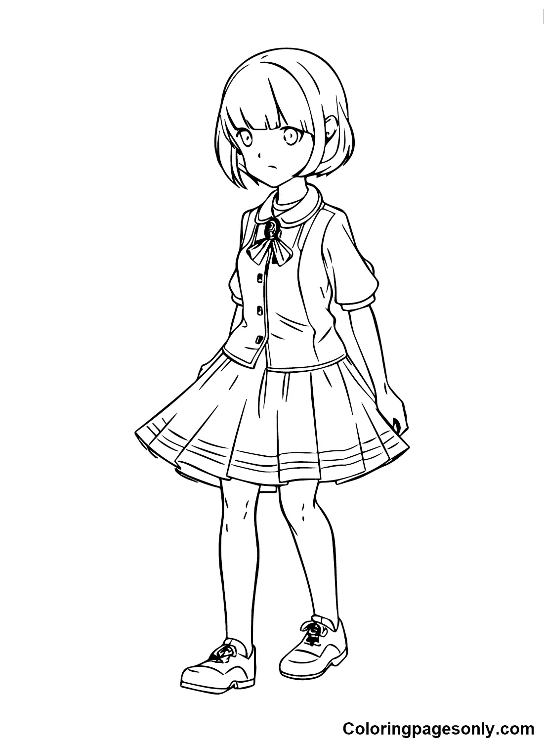 Anime Girl Coloring Pages