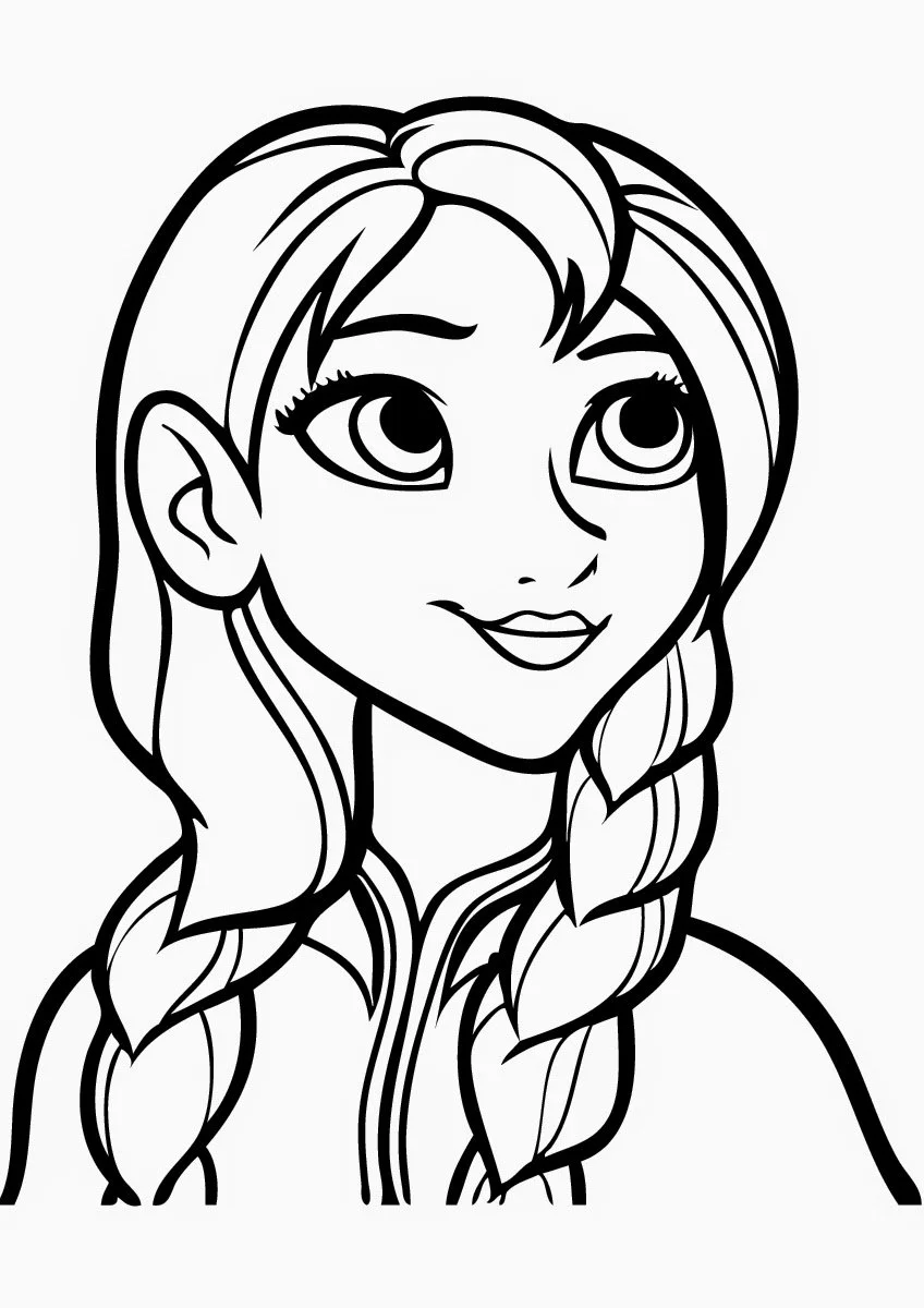 Anna Frozen Coloring Pages