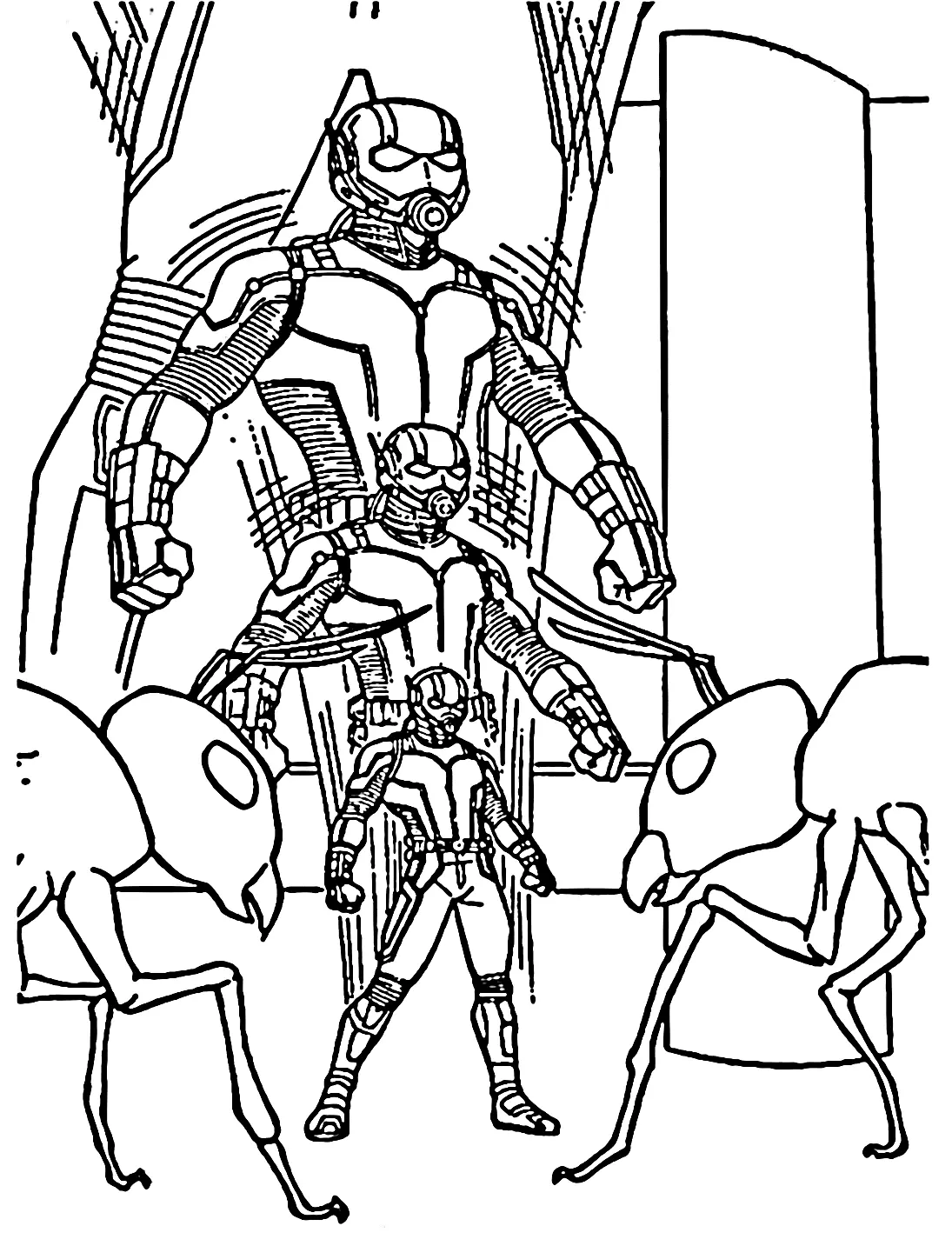 Ant Man and the Wasp Quantumania Coloring Pages