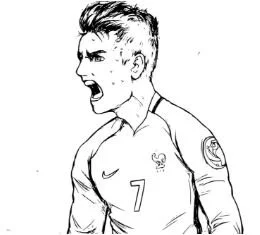 Antoine Griezmann Coloring Pages