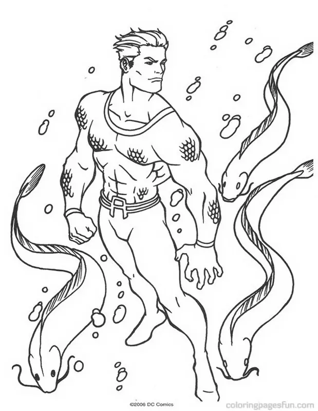 Aquaman Coloring Pages