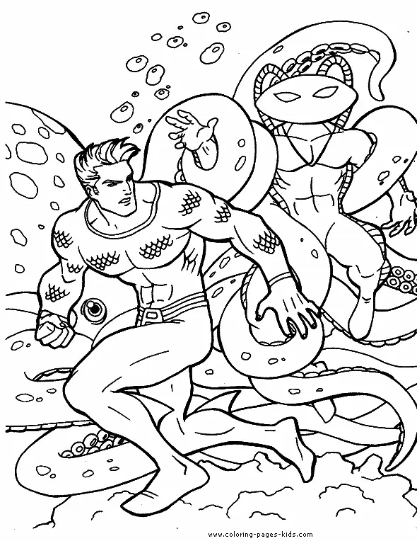 Aquaman Coloring Pages