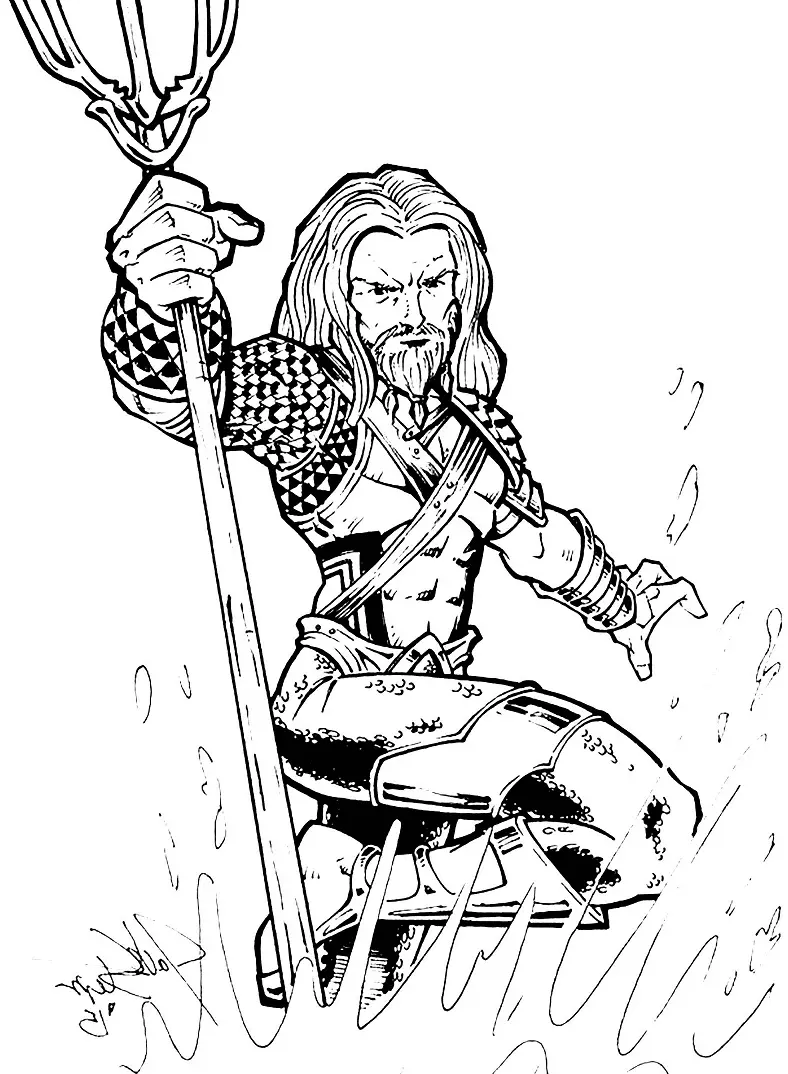 Aquaman Coloring Pages