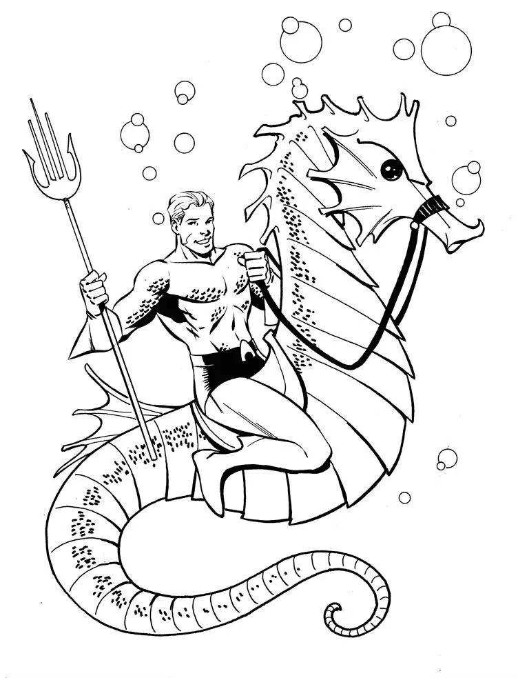 Aquaman Coloring Pages