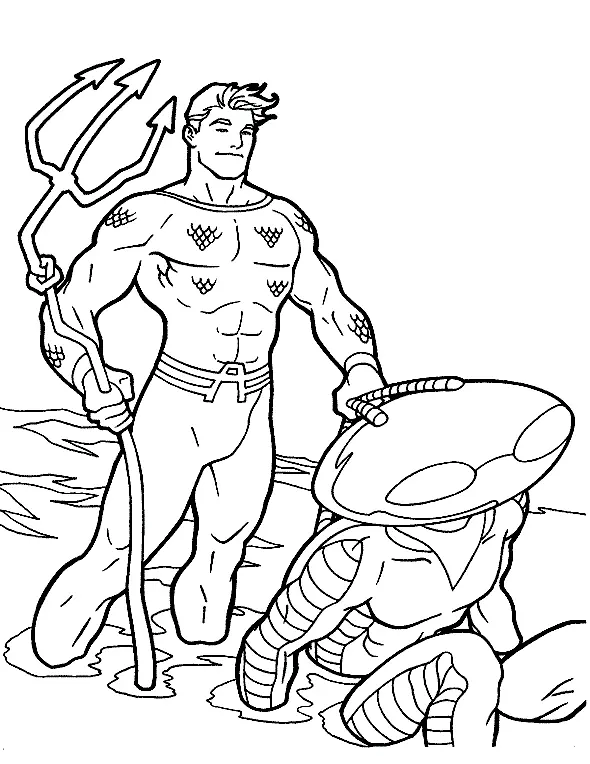 Aquaman Coloring Pages