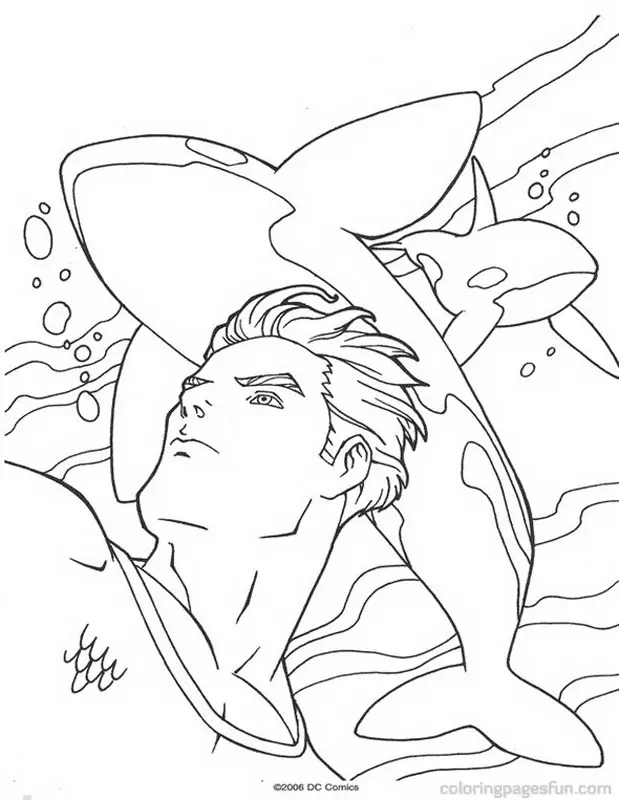 Aquaman Coloring Pages