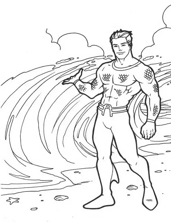 Aquaman Coloring Pages