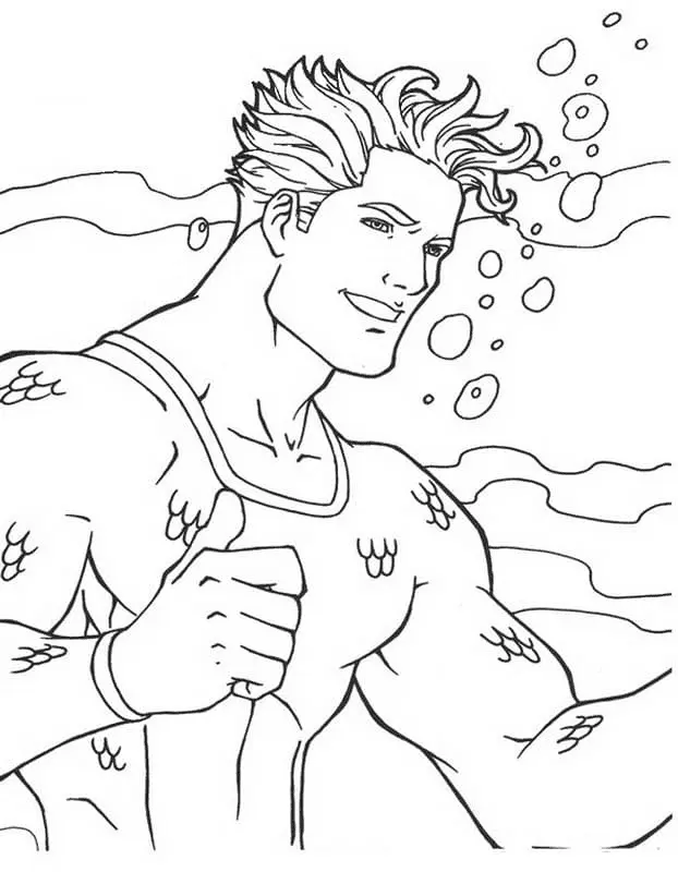 Aquaman Coloring Pages