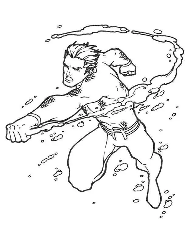 Aquaman Coloring Pages