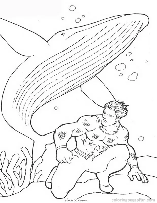 Aquaman Coloring Pages