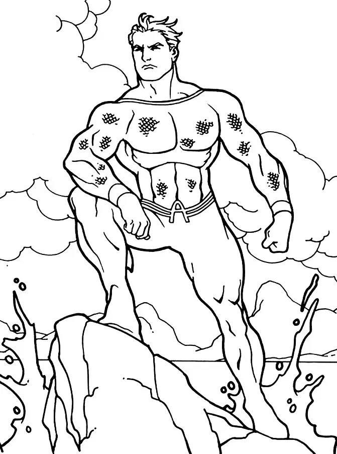 Aquaman Coloring Pages