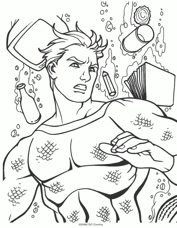 Aquaman Coloring Pages