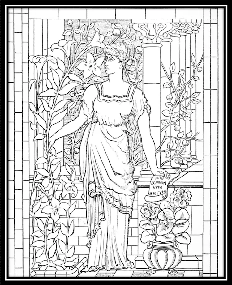 Art History Coloring Pages