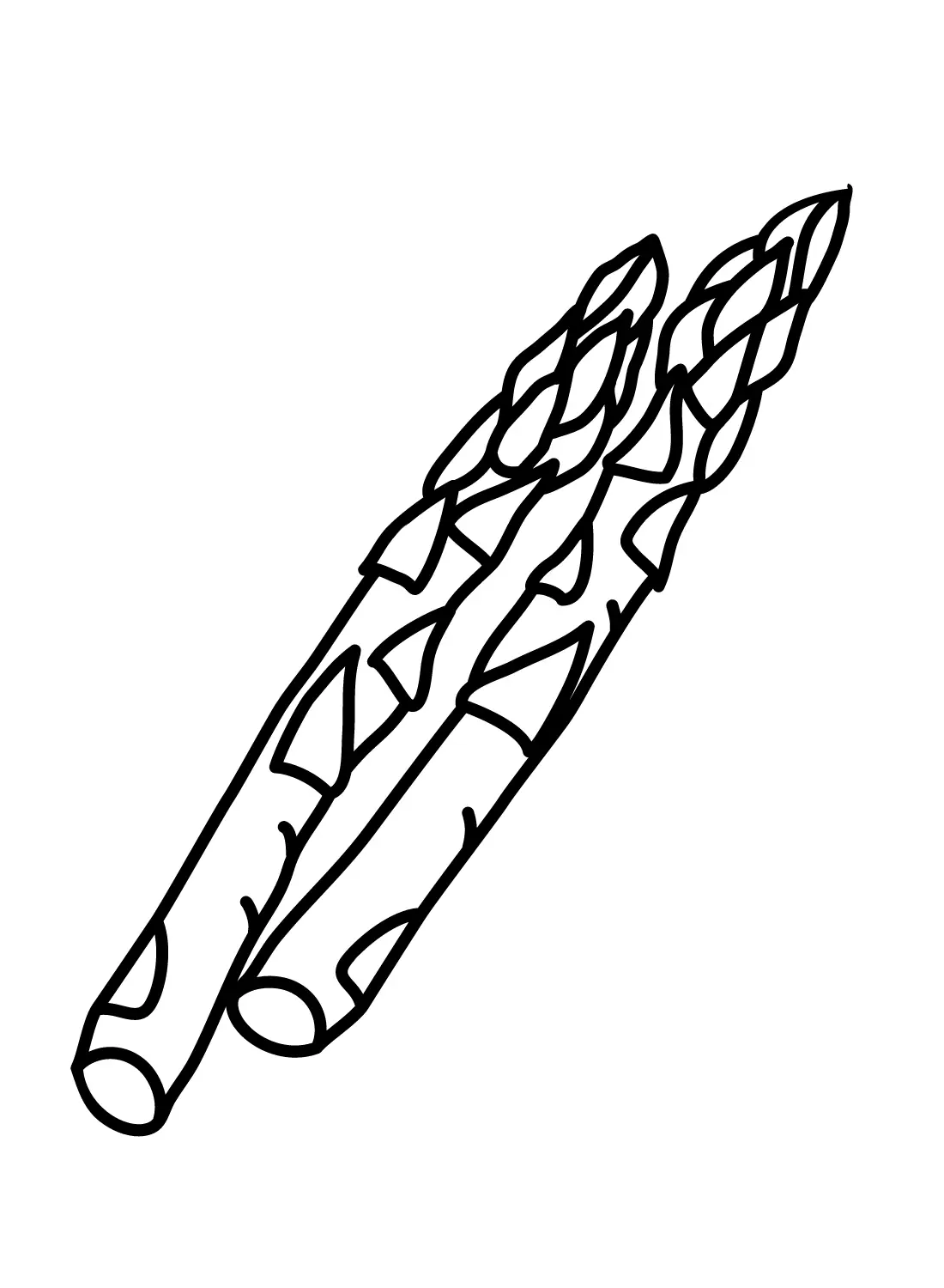 Asparagus Coloring Pages