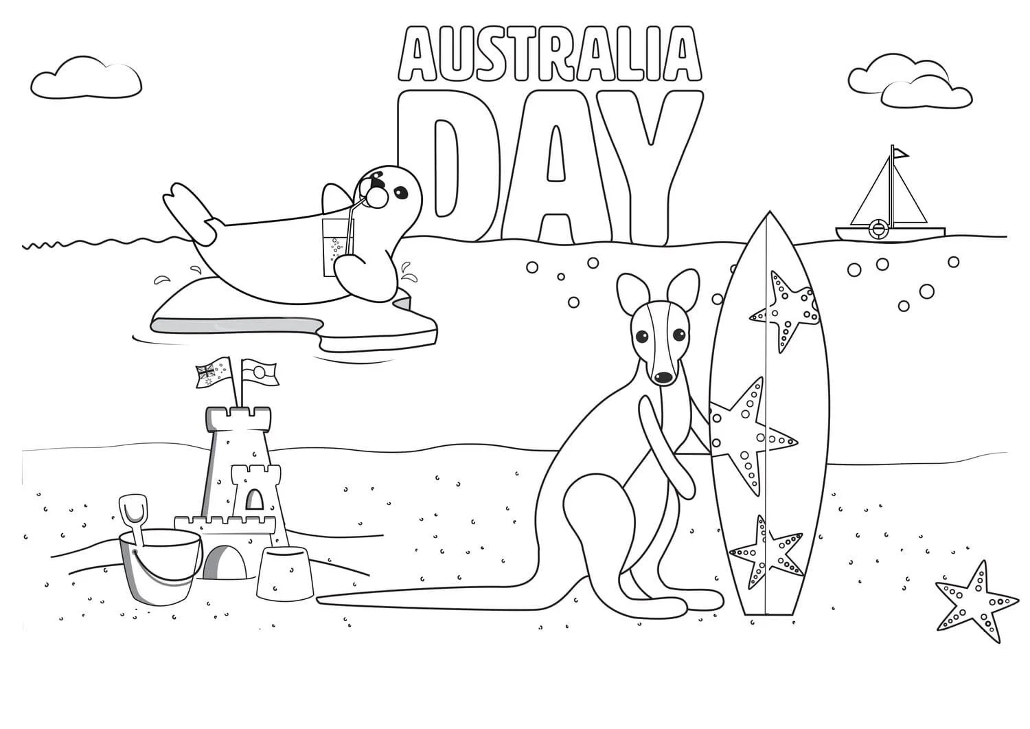 Australia Coloring Pages