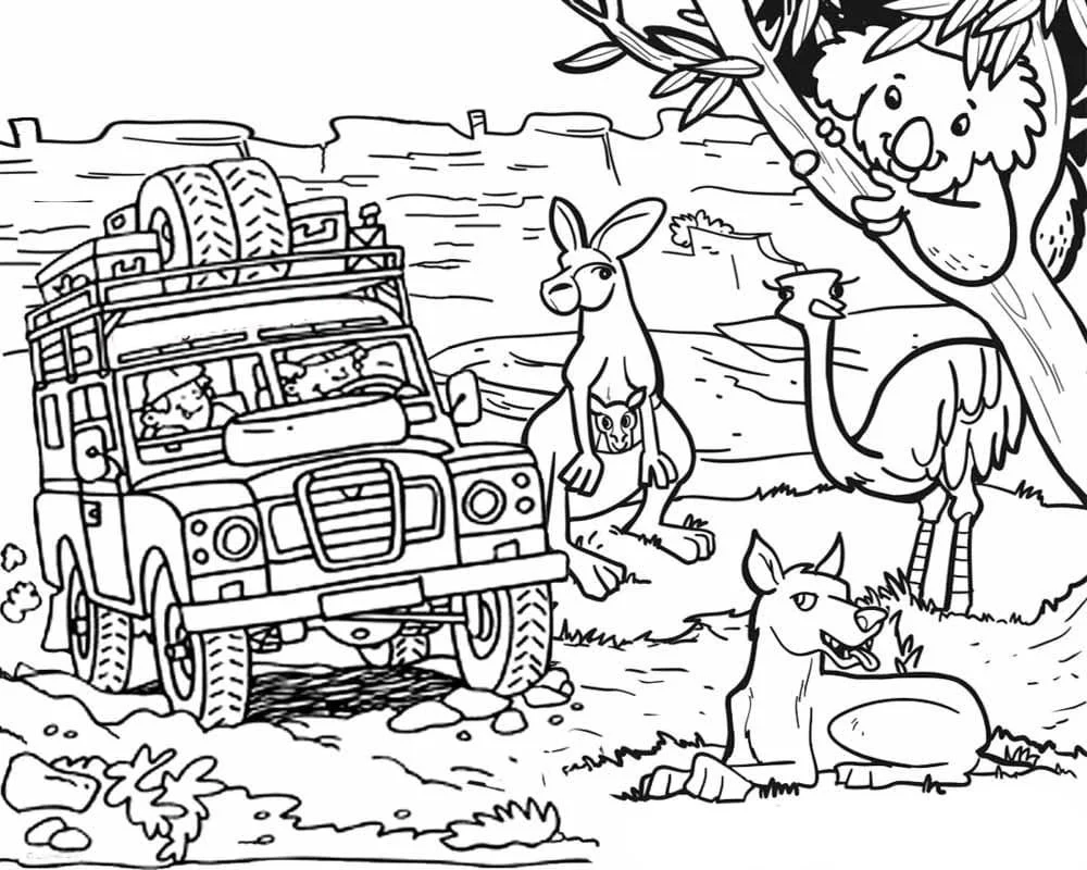 Australia Coloring Pages