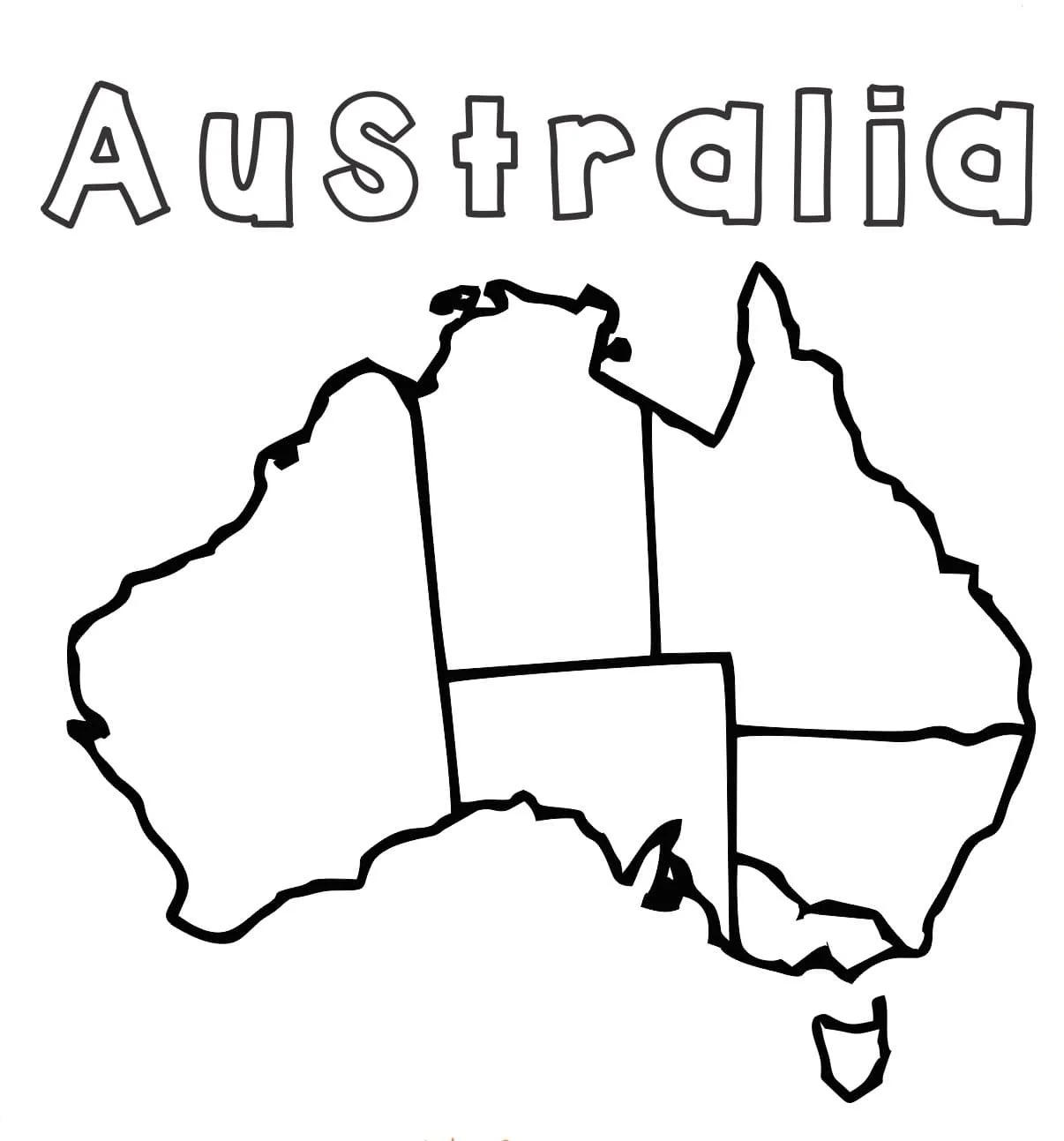 Australia Coloring Pages