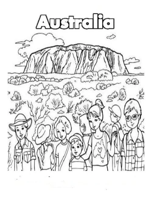 Australia Coloring Pages