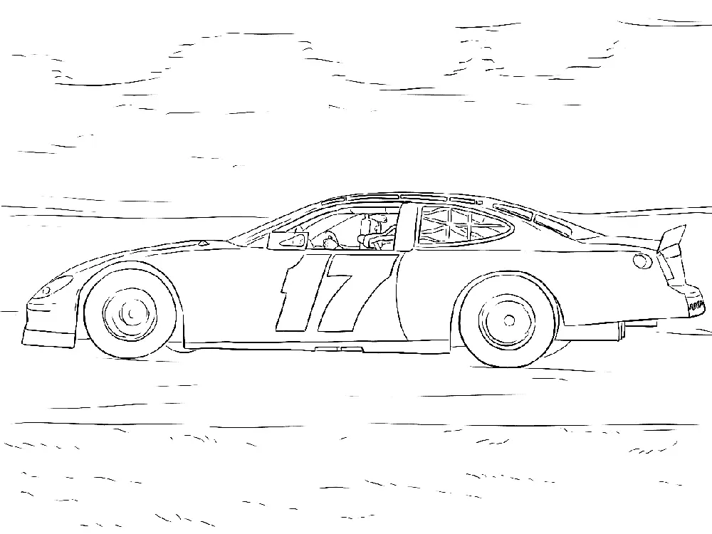 Autosport Coloring Pages