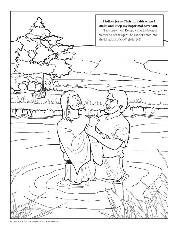 Baptism Coloring Pages