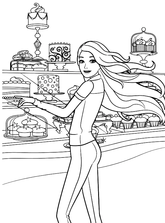 Barbie Coloring Pages