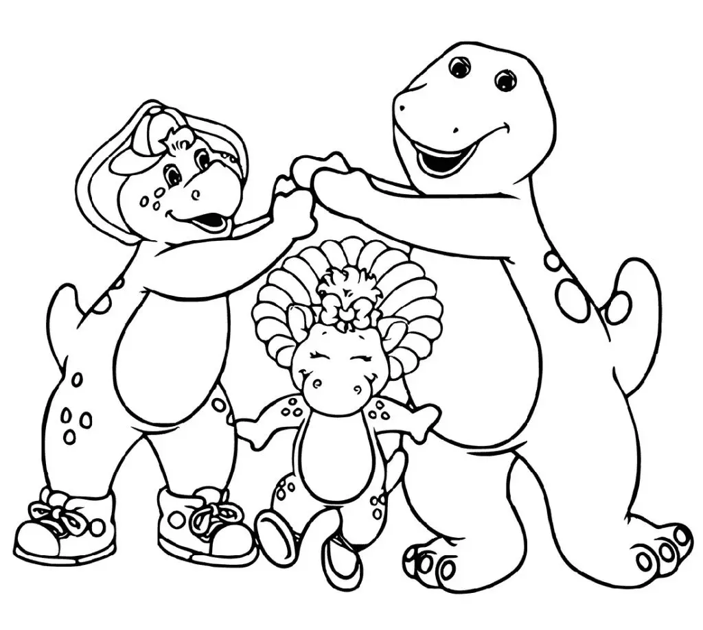 Barney and Friends Coloring Pages