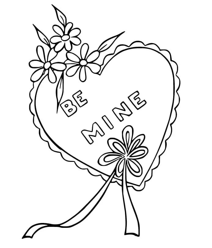 Be My Valentine Coloring Pages