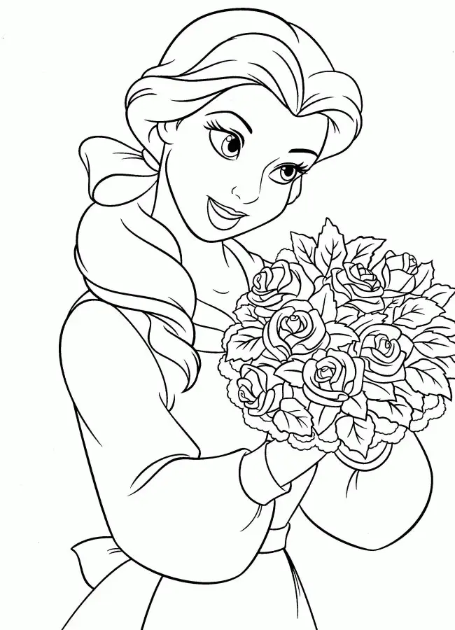 Beauty and the Beast Coloring Pages