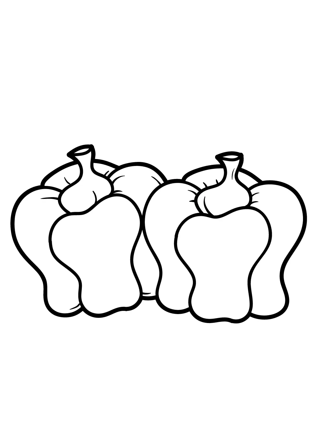 Bell Pepper Coloring Pages