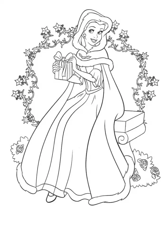 Belle Coloring Pages