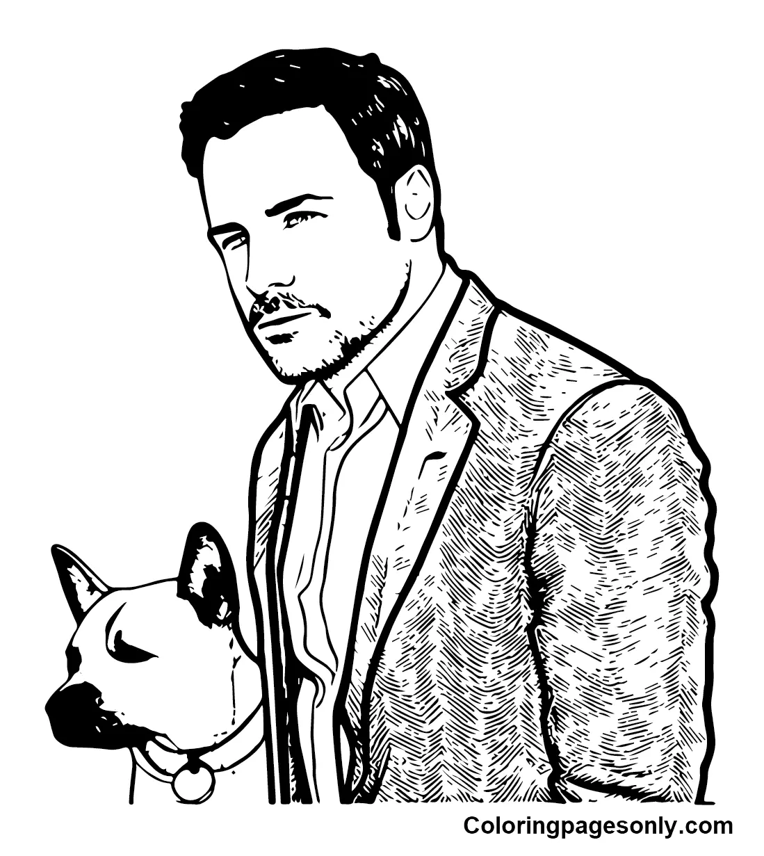 Ben Affleck Coloring Pages