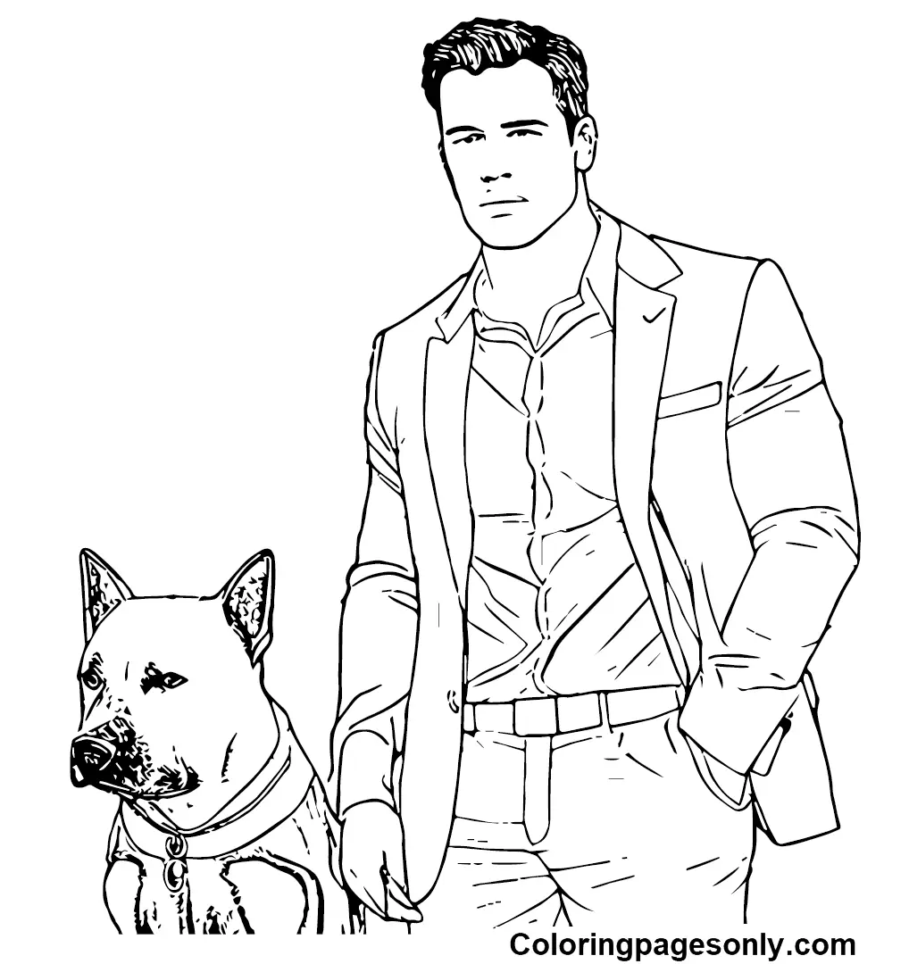 Ben Affleck Coloring Pages