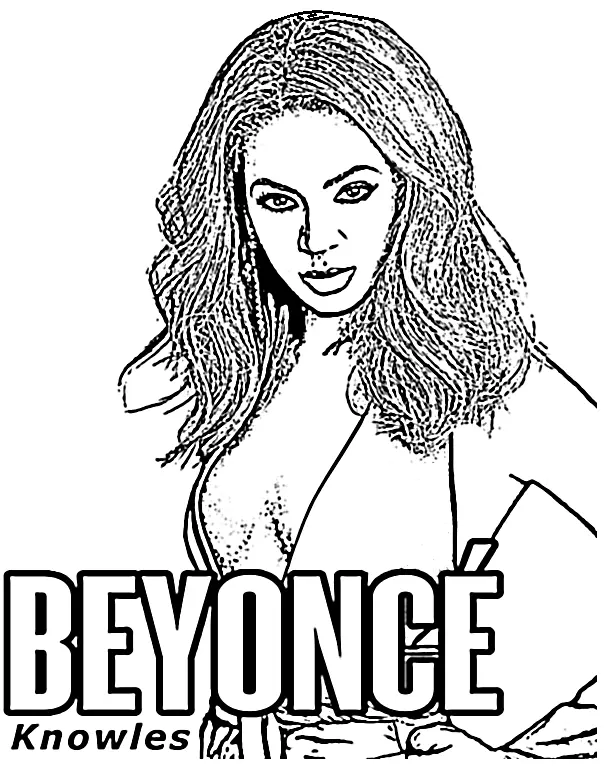 Beyonce Coloring Pages