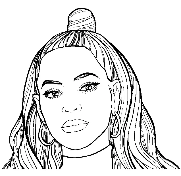 Beyonce Coloring Pages