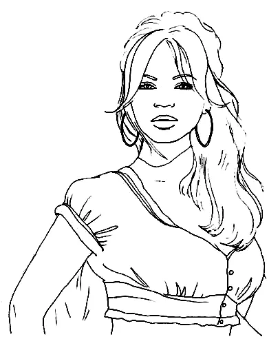 Beyonce Coloring Pages