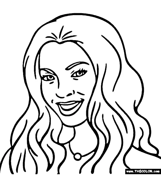 Beyonce Coloring Pages